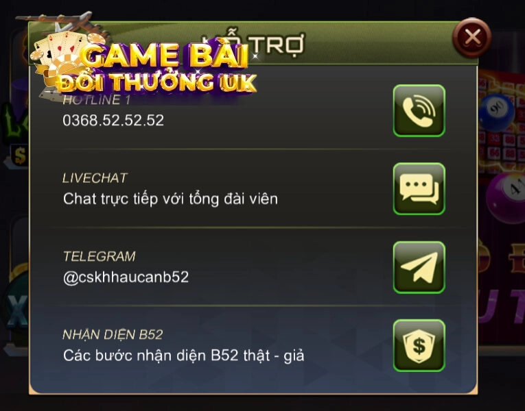 cổng game B52