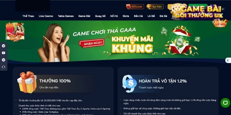 Kho ưu đãi thưởng lên đến 20,000,000 VNĐ