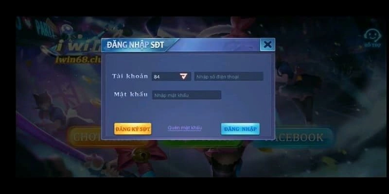 Đăng ký iwin bằng số điện thoại chính chủ